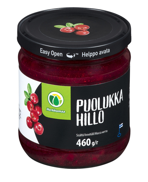 Herkkumaa брусничное варенье 460гр.