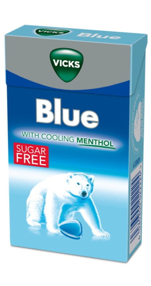 Vicks Blue леденцы для горла 40 г без сахара 