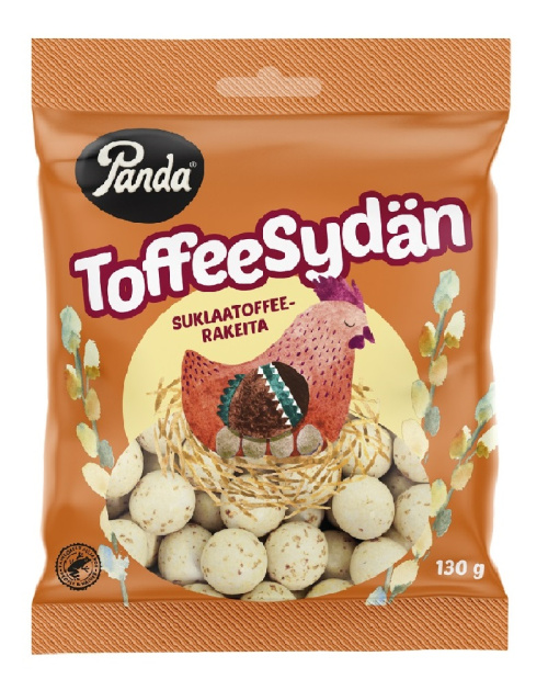 Panda Toffee sydän Suklaarae 130g
