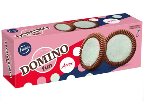 Fazer Domino Fun — вафельное печенье, 120 г, Avec 