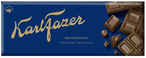 Молочный шоколад Karl Fazer «Синий» плитка, 180 г 