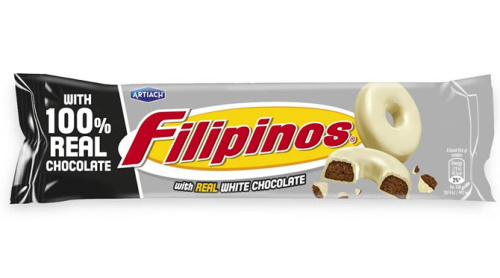 Печенье Filipinos в белом шоколаде, 120 г 