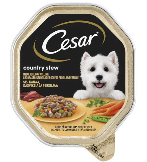 Cesar Влажный корм для взрослых собак всех пород, с курицей, овощами и петрушкой 150 г