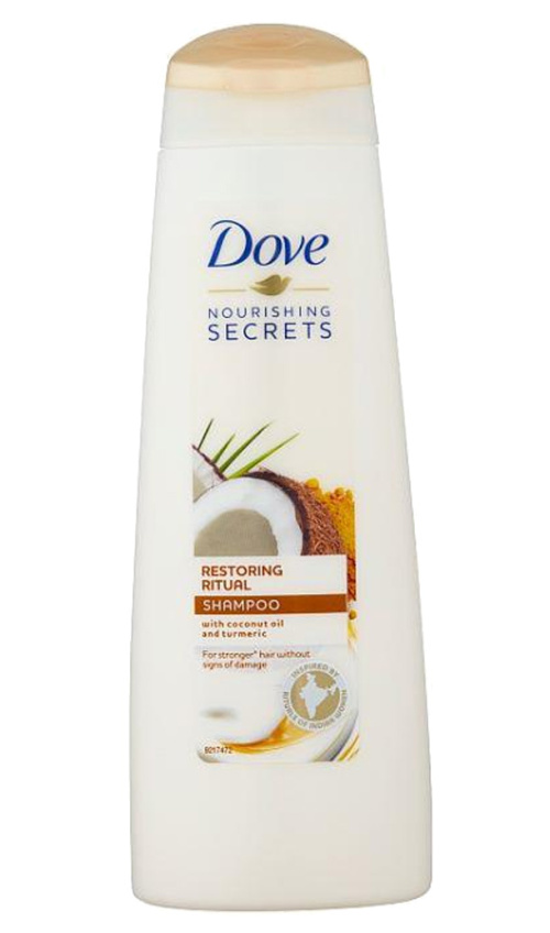 Dove Шампунь для волос кокос и куркума, 250мл