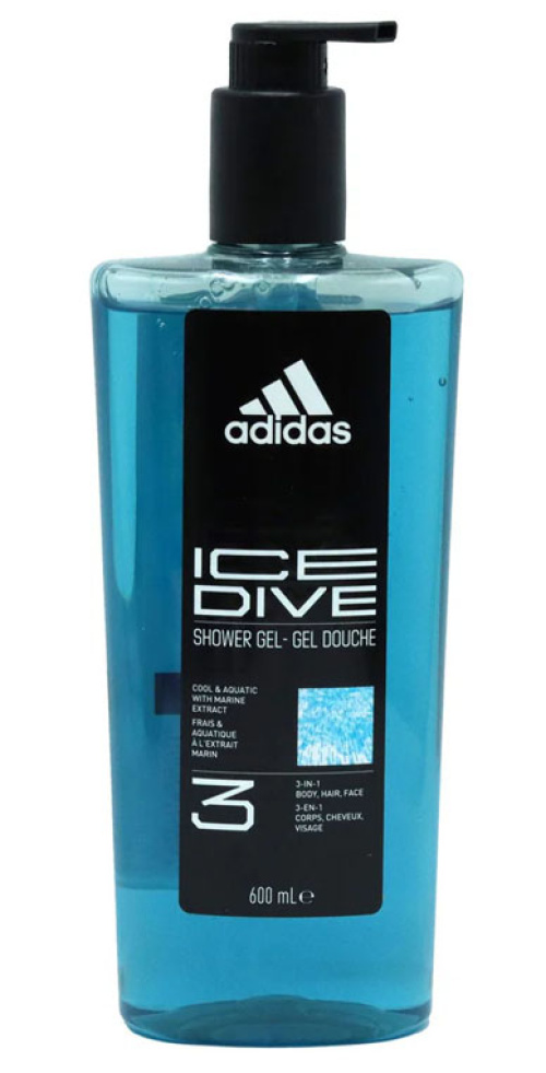 Гель для душа Adidas Ice Dive, 600 мл 