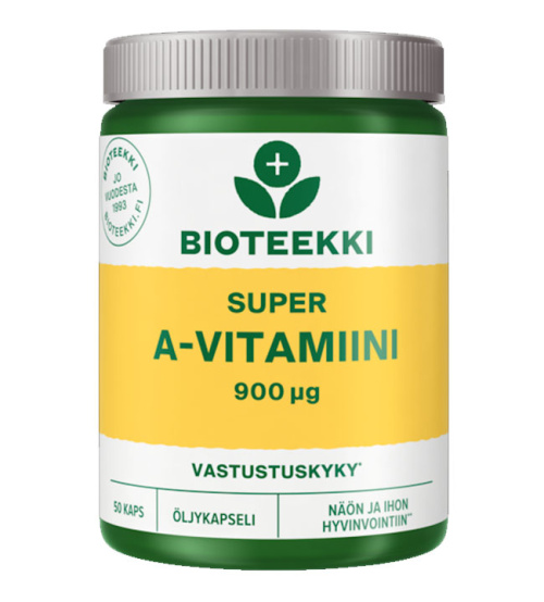 Пищевая добавка Bioteekki Super с витамином A, 50 капсул 