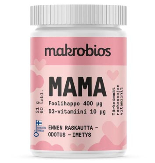 Makrobios Mama Фолиевая кислота + Витамин D 60 табл