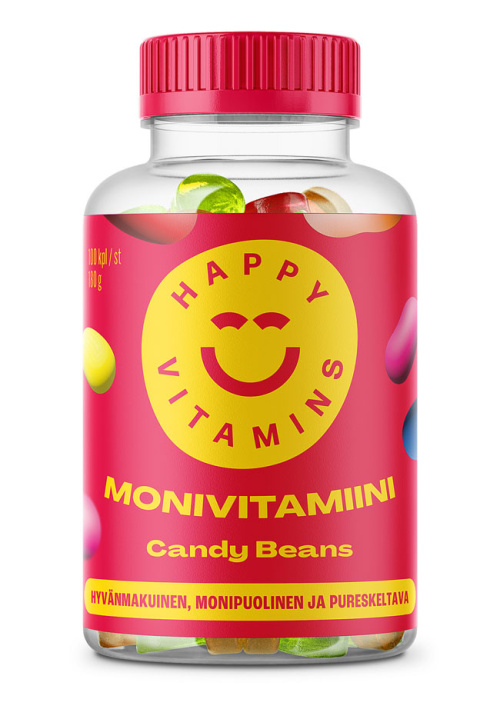 Мультивитаминные конфеты HAPPY VITAMINS Candy Beans, 100 шт. 