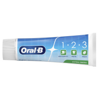 &#1047;&#1091;&#1073;&#1085;&#1072;&#1103; &#1087;&#1072;&#1089;&#1090;&#1072; Oral-B 1-2-3 &#1069;&#1082;&#1089;&#1090;&#1088;&#1072; &#1057;&#1074;&#1077;&#1078;&#1077;&#1089;&#1090;&#1100; 75 &#1084;&#1083;