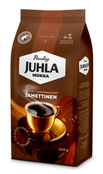 Paulig Juhla Mokka Samettinen &#1050;&#1086;&#1092;&#1077; &#1074; &#1079;&#1105;&#1088;&#1085;&#1072;&#1093; 450 &#1075;