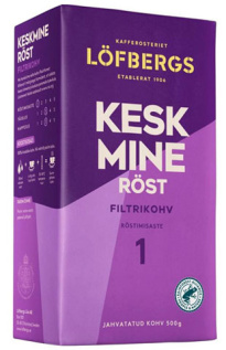 L&#214;FBERGS &#1050;&#1086;&#1092;&#1077; &#1089;&#1088;&#1077;&#1076;&#1085;&#1077;&#1081; &#1086;&#1073;&#1078;&#1072;&#1088;&#1082;&#1080; 500 &#1075;