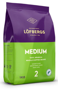 L&#214;FBERGS MEDIUM &#1050;&#1086;&#1092;&#1077; &#1074; &#1079;&#1077;&#1088;&#1085;&#1072;&#1093; 1 &#1082;&#1075;