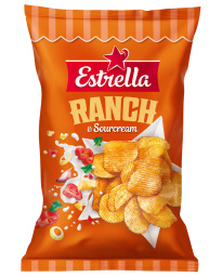 Чипсы Estrella со вкусом «Ранч» и сметаны, 275 г 
