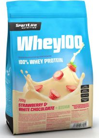 SportLife NutritionПротеиновый порошок SportLife Nutrition Whey100 700 г со вкусом белого шоколада и клубники 
