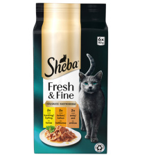 Sheba Fresh&amp;Fine &#1040;&#1089;&#1089;&#1086;&#1088;&#1090;&#1080; &#1080;&#1079; &#1087;&#1090;&#1080;&#1094;&#1099; &#1074; &#1089;&#1086;&#1091;&#1089;&#1077;, 6 &#1087;&#1072;&#1082;&#1077;&#1090;&#1086;&#1074; &#1087;&#1086; 50 &#1075;