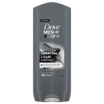 Dove Men+Care мужской гель для душа c углем и глиной 400 мл  

