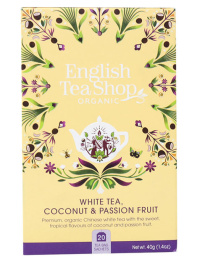 English TeaShop &#1054;&#1088;&#1075;&#1072;&#1085;&#1080;&#1095;&#1077;&#1089;&#1082;&#1080;&#1081; &#1073;&#1077;&#1083;&#1099;&#1081; &#1095;&#1072;&#1081; &#1089; &#1082;&#1086;&#1082;&#1086;&#1089;&#1086;&#1084; &#1080; &#1084;&#1072;&#1088;&#1072;&#1082;&#1091;&#1081;&#1077;&#1081; 20 &#1096;&#1090;