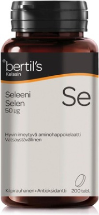 Bertil's Selenium - &#1061;&#1077;&#1083;&#1072;&#1090;&#1085;&#1072;&#1103; &#1092;&#1086;&#1088;&#1084;&#1072; &#1089;&#1077;&#1083;&#1077;&#1085;&#1072; 50 &#1084;&#1082;&#1075; 200 &#1090;&#1072;&#1073;&#1083;. &#160;

