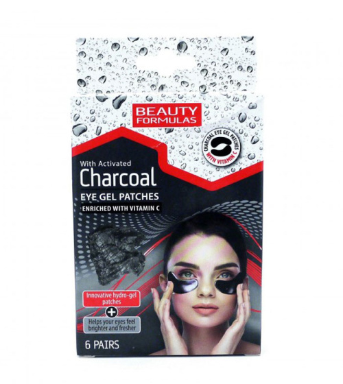 Beauty Formulas Charcoal Гелевые патчи для век - 6 пар 