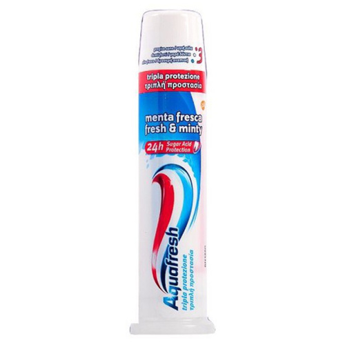 Aquafresh Triple Pro Minty Pump зубная паста самовыдавливающийся тюбик 100мл