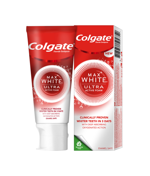 Colgate Max White Ultra Active Foam Зубная паста 50 мл 