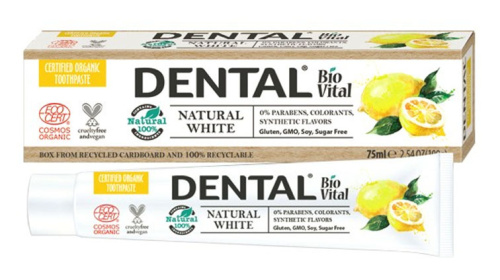 DENTAL Зубная паста BIO VITAL Natural White 75 мл 