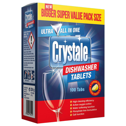 Crystale таблетки для мытья посуды 100 шт