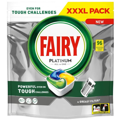 Fairy Konetiskitabletti Platinum 96kpl