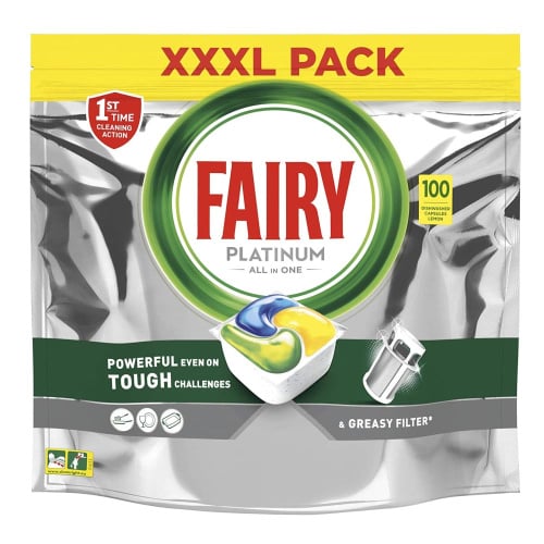 Fairy Platinum All in One Капсулы для посудомоечной машины 100шт