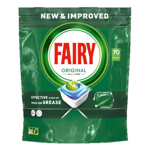 Fairy Original All in One Таблетки для посудомойки 70шт 