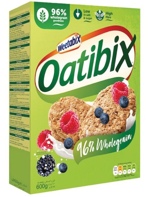 Weetabix Oatibix цельнозерновые овсяные хлопья 600гр.