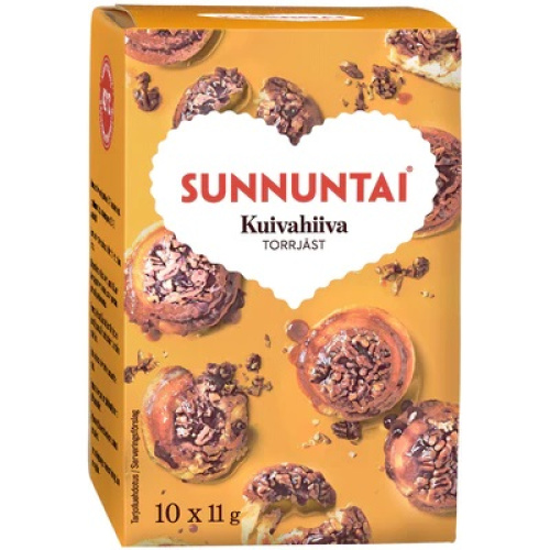 Sunnuntai сухие дрожжи 10х11 г