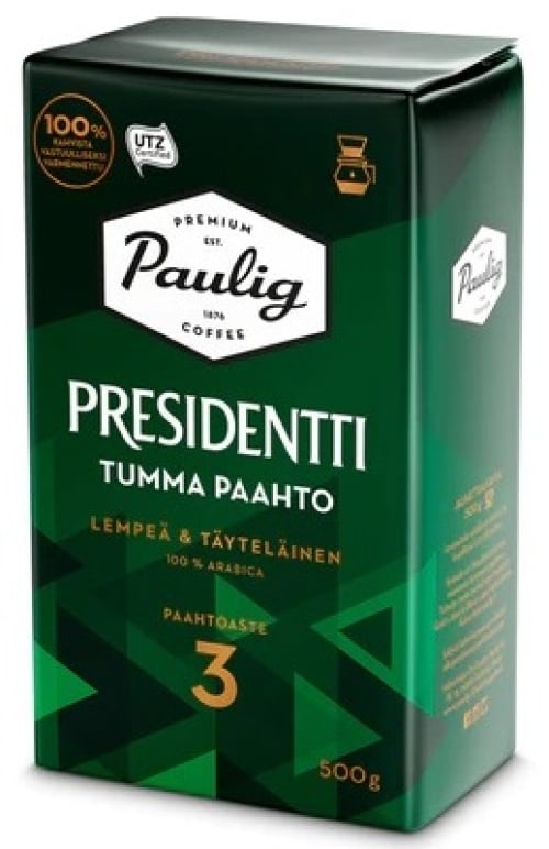 Presidentti кофе темной обжарки 500 г