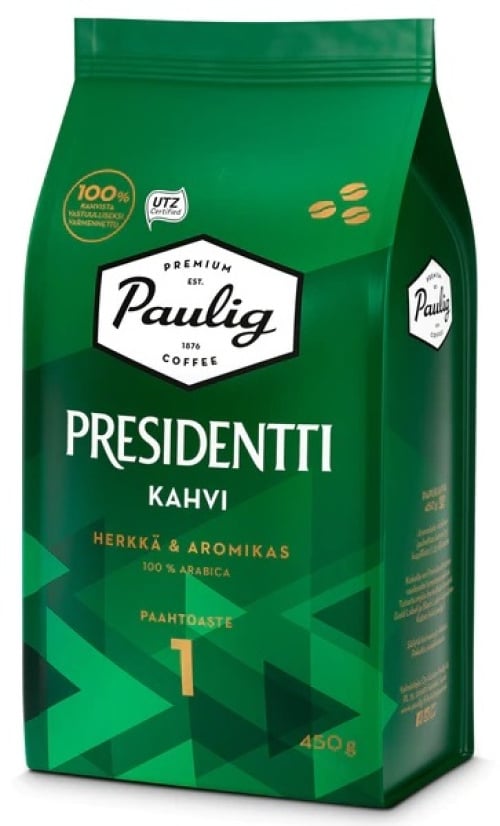 President кофе в зернах 450г