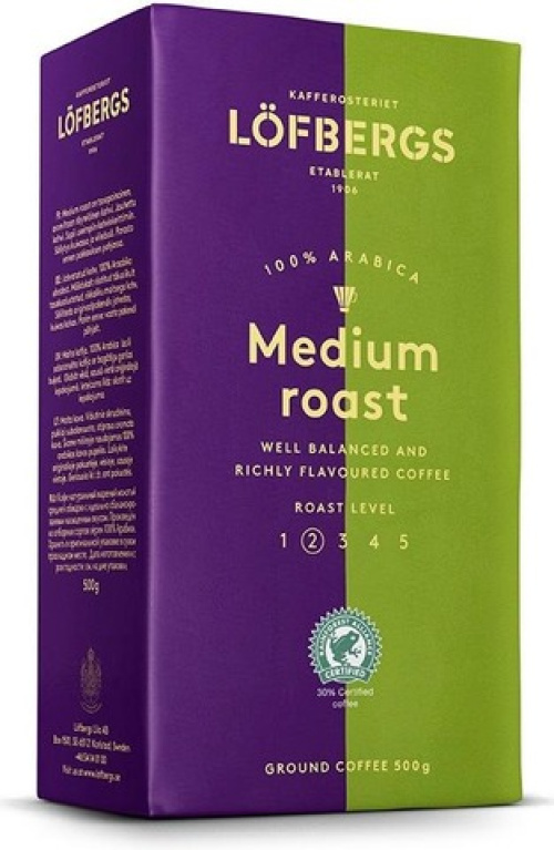 Löfbergs Medium Фильтр-кофе 500гр.