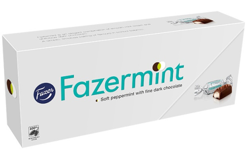 Fazer Fazermint Tемный шоколад с мятной начинкой 270г