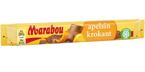 Marabou Apelsinkrokant Шоколадная плитка 43г