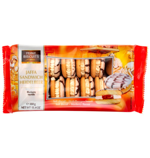 Feiny Biscuits Сэндвич Яффа со сливками и черникой 380гр.