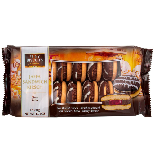 Feiny Biscuits Шоколадное печенье с кремом из вишни 380 г