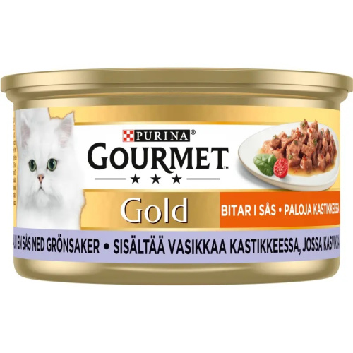 Gourmet Gold Телятина в овощном соусе 85г 