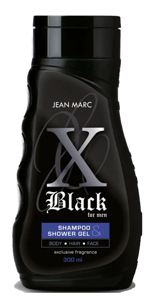 JEAN MARC X-BLACK 2в1 Гель для душа и Шампунь мужской 300 мл