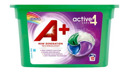 A+ Caps Active4 Color Стиральный порошок в капсулах 10 шт. 