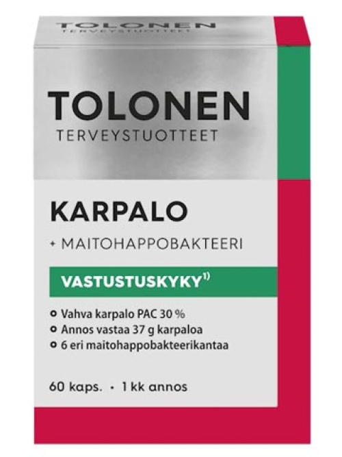 Tolonen Клюква + Молочнокислые бактерии 60 капс