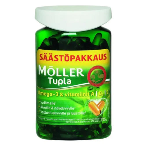 Möller Tupla Omega-3 + ADE-vit 150табл.