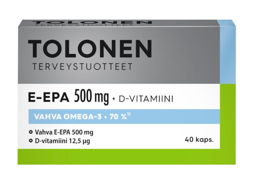 Tolonen Omega-3 E-EPA + витамин D 40 капс