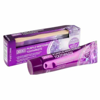 XOC Purple Whitening &#1047;&#1091;&#1073;&#1085;&#1072;&#1103; &#1087;&#1072;&#1089;&#1090;&#1072; 100 &#1084;&#1083; + &#1073;&#1072;&#1084;&#1073;&#1091;&#1082;&#1086;&#1074;&#1072;&#1103; &#1097;&#1077;&#1090;&#1082;&#1072; &#160;