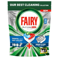 Fairy Platinum plus All in One Deep Clean &#1050;&#1072;&#1087;&#1089;&#1091;&#1083;&#1099; &#1076;&#1083;&#1103; &#1087;&#1086;&#1089;&#1091;&#1076;&#1086;&#1084;&#1086;&#1077;&#1095;&#1085;&#1086;&#1081; &#1084;&#1072;&#1096;&#1080;&#1085;&#1099; 40 &#1096;&#1090;