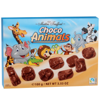 Maitre Truffout Choco Animals &#1046;&#1080;&#1074;&#1086;&#1090;&#1085;&#1099;&#1077; &#1080;&#1079; &#1084;&#1086;&#1083;&#1086;&#1095;&#1085;&#1086;&#1075;&#1086; &#1096;&#1086;&#1082;&#1086;&#1083;&#1072;&#1076;&#1072; 100&#1075;&#1088;.