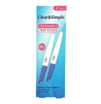 &#1058;&#1077;&#1089;&#1090;-&#1087;&#1072;&#1083;&#1086;&#1095;&#1082;&#1080; &#1076;&#1083;&#1103; &#1086;&#1087;&#1088;&#1077;&#1076;&#1077;&#1083;&#1077;&#1085;&#1080;&#1103; &#1073;&#1077;&#1088;&#1077;&#1084;&#1077;&#1085;&#1085;&#1086;&#1089;&#1090;&#1080; Clear &amp; Simple Pregnancy Test Sticks 2 Test 20mI&#160;
